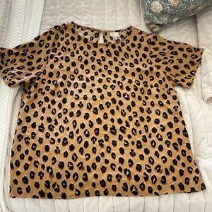 A New Day leopard print shirt Large